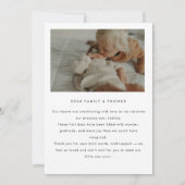 Modern Minimalist 5 Baby Photos Birth 案内状 (裏面)