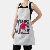Modern Minimalist 60 Percent Off Ignorance Typogra エプロン (インサイチュ)