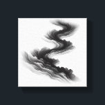 Modern Minimalist Abstract Layered Flow - Smoke  キャンバスプリント<br><div class="desc">A serene and captivating minimalist digital artwork featuring rhythmic, flowing layers that mimic the movement of smoke or cascading clouds. The design utilizes a delicate grayscale gradient to create a deep sense of atmosphere and organic fluidity. Ideal for minimalist home interiors, high-end wellness centers, or as a sophisticated background in...</div>