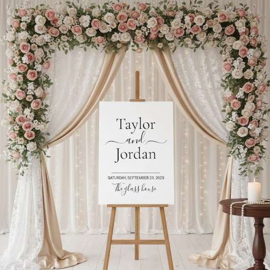 Modern Minimalist Acrylic Wedding Welcome  アクリルサイン