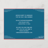 Modern Minimalist Address Change Moving  ポストカード (裏面)