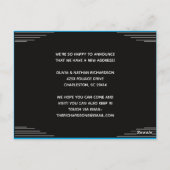 Modern Minimalist Address Change Moving  ポストカード (裏面)