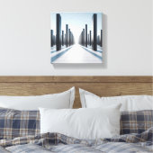 Modern Minimalist Architectural Perspective  キャンバスプリント (インサイチュ (寝室))