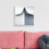 Modern Minimalist Architectural Wireframe  キャンバスプリント (インサイチュ (リビング))