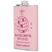 Modern Minimalist Bachelorette Weekend | Pink  フラスク (左)