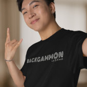 Modern Minimalist Backgammon Enthusiast Custom Tシャツ