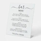 Modern Minimalist Bar Menu Elegant 台座サイン (正面)
