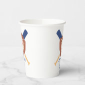 Modern Minimalist Baseball Batter Up Birthday 紙コップ (左)