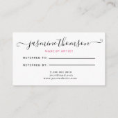 modern minimalist black and white 名刺 (裏面)