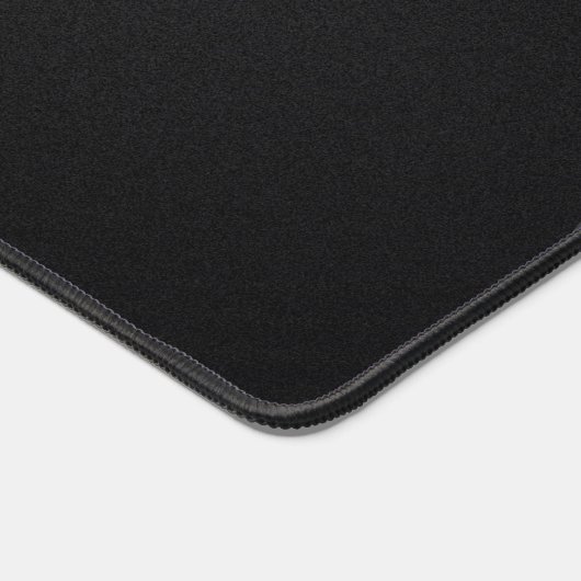 Modern Minimalist Black & Gold Pattern with Custom デスクマット (コーナー)