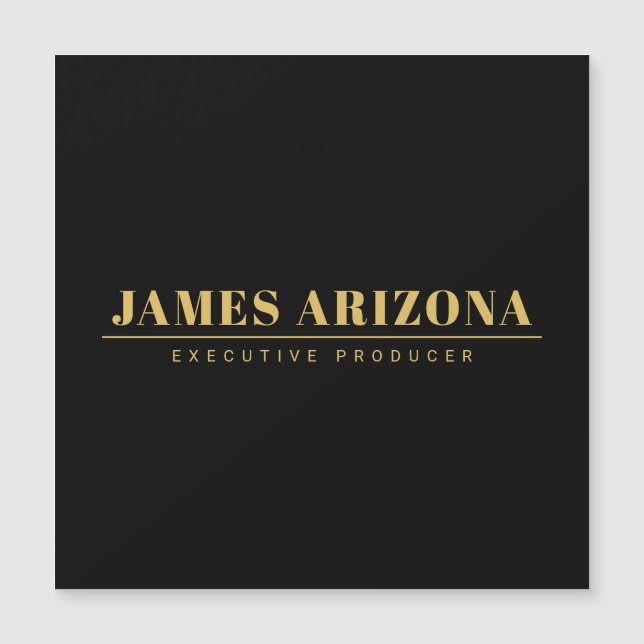 Modern Minimalist Black Gold Professional Trendy (正面)