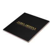 Modern Minimalist Black Gold Professional Trendy タイル (側面)