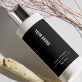 Modern Minimalist Black Product Waterproof Label フードラベル