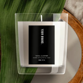 Modern Minimalist Black Product Waterproof Label フードラベル