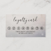 Modern Minimalist Black & White Loyalty Card 名刺 (正面)