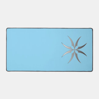 Modern Minimalist Black & White Tech Desk MatGeome デスクマット