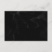 Modern Minimalist Black & White Wedding Details エンクロージャーカード (裏面)