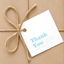 Modern Minimalist Blue Birthday  フェイバータグ