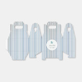 Modern & Minimalist Blue Stroller Baby Shower フェイバーボックス (折り畳みなし)