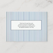 Modern & Minimalist Blue Stroller Books for Baby  エンクロージャーカード (裏面)