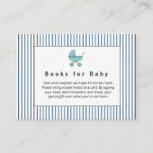 Modern & Minimalist Blue Stroller Books for Baby  エンクロージャーカード (正面)