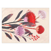 Modern Minimalist Boho Floral Botanical テーブルクロス (正面(横))