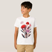 Modern Minimalist Boho Floral Botanical Tシャツ (正面フル)