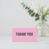 Modern minimalist bold Thank You card 名刺 (スタンド正面)