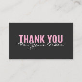 Modern minimalist bold Thank You card 名刺 (正面)