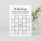 Modern Minimalist Bridal Bingo Bridal Game card (スタンド正面)