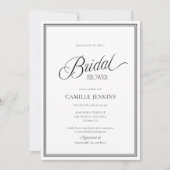 Modern Minimalist Bridal Shower Invitation 招待状 (正面)