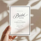 Modern Minimalist Bridal Shower Invitation 招待状