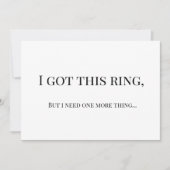 Modern Minimalist Bridesmaid Proposal Card 招待状 (正面)