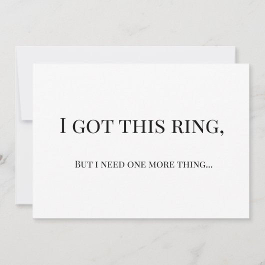 Modern Minimalist Bridesmaid Proposal Card 招待状 (正面)