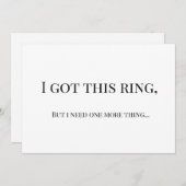 Modern Minimalist Bridesmaid Proposal Card 招待状 (正面/裏面)