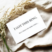 Modern Minimalist Bridesmaid Proposal Card 招待状