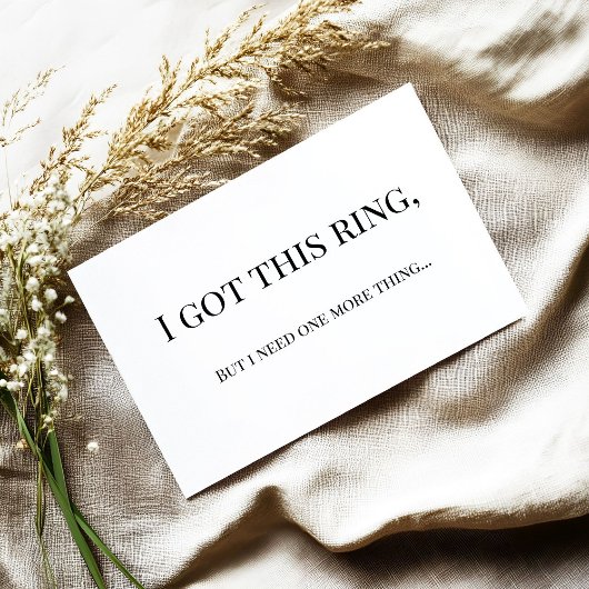 Modern Minimalist Bridesmaid Proposal Card 招待状