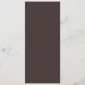 Modern Minimalist Brown Wedding Tall Template Menu メニュー (裏面)