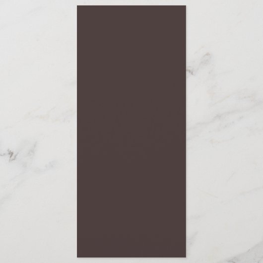 Modern Minimalist Brown Wedding Tall Template Menu メニュー (裏面)