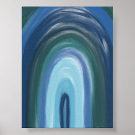 Modern Minimalist Brush Stroke Wall Art ポスター