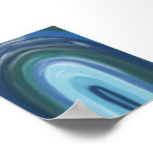 Modern Minimalist Brush Stroke Wall Art ポスター (角)