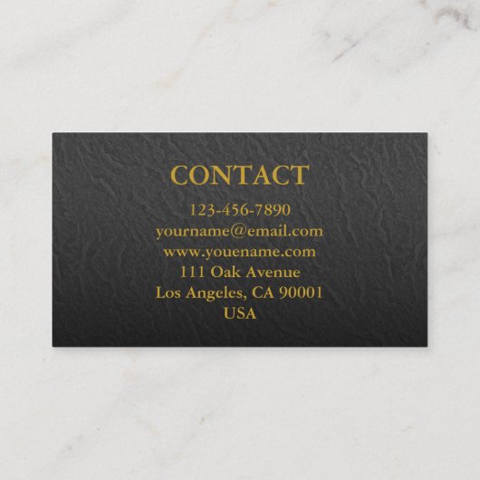 Modern Minimalist Business Card 名刺 (裏面)