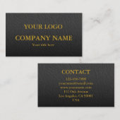 Modern Minimalist Business Card 名刺 (正面/裏面)