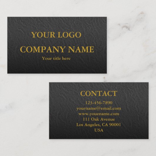 Modern Minimalist Business Card 名刺 (正面/裏面)