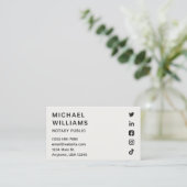 Modern Minimalist Business Card 名刺 (スタンド正面)