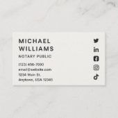 Modern Minimalist Business Card 名刺 (正面)