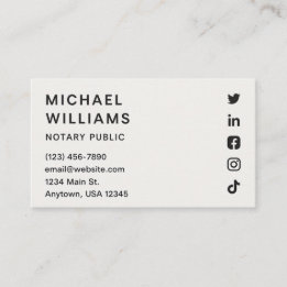 Modern Minimalist Business Card 名刺