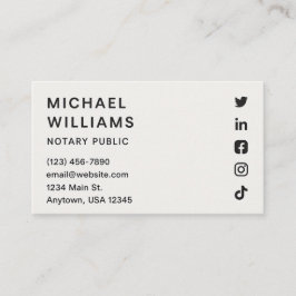 Modern Minimalist Business Card 名刺