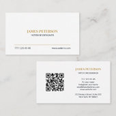 Modern Minimalist Business Card Editable Template 名刺 (正面/裏面)