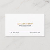 Modern Minimalist Business Card Editable Template 名刺 (正面)